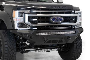 Ford Super Duty Front Bumper - Addictive Desert Designs - Stealth Fighter - Hammer Black - `20-`27 Ford Super Duty Front Bumper - Addictive Desert Designs - Stealth Fighter - Hammer Black - `20-`27